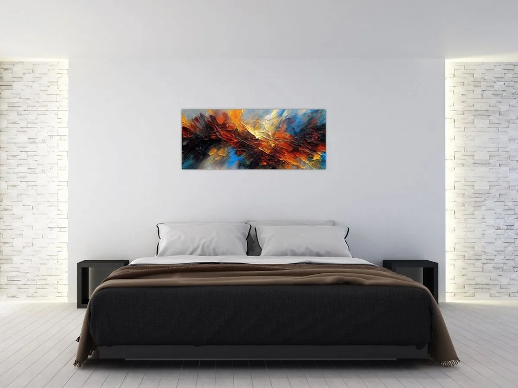 Tablou - Textura culorii (120x50 cm)