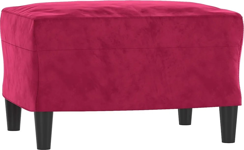 vidaXL Taburet, roșu vin, 60x50x41 cm, catifea