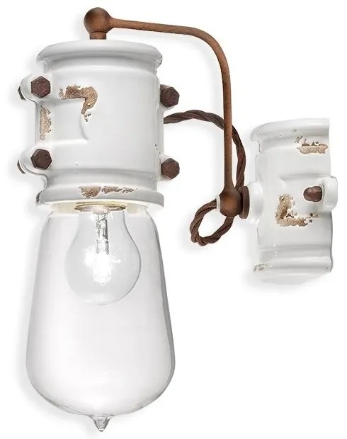 Aplica de perete design retro realizata manual din ceramica URBAN