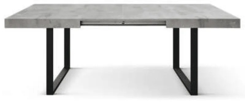 Masa Desire extensibila, picior metalic in U - RUSTIC - 140 cm / 90 / h 77