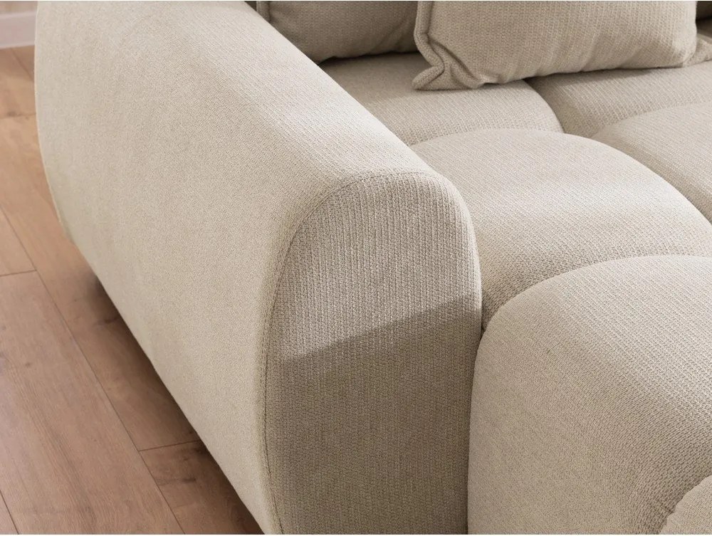 Colțar bej (cu colț pe partea stângă/cu șezlong) Albane – Ropez