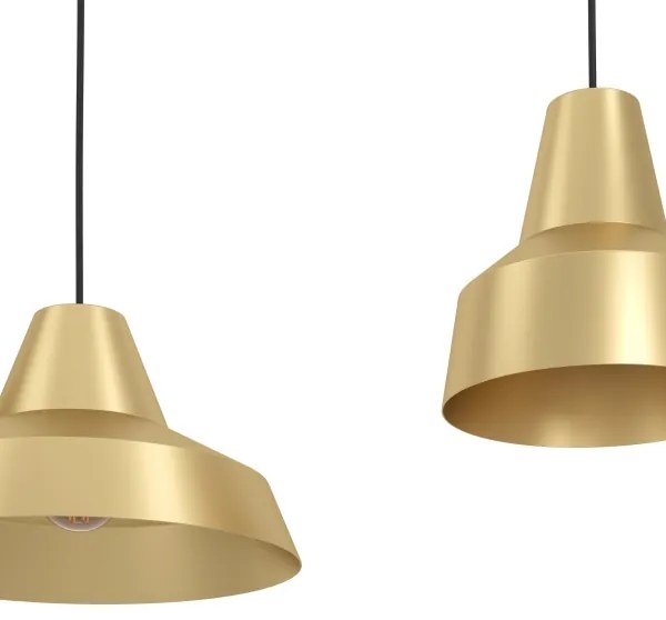 Lustră pe cablu Eglo 390016 SAVARNA 3xE27/40W/230V auriu