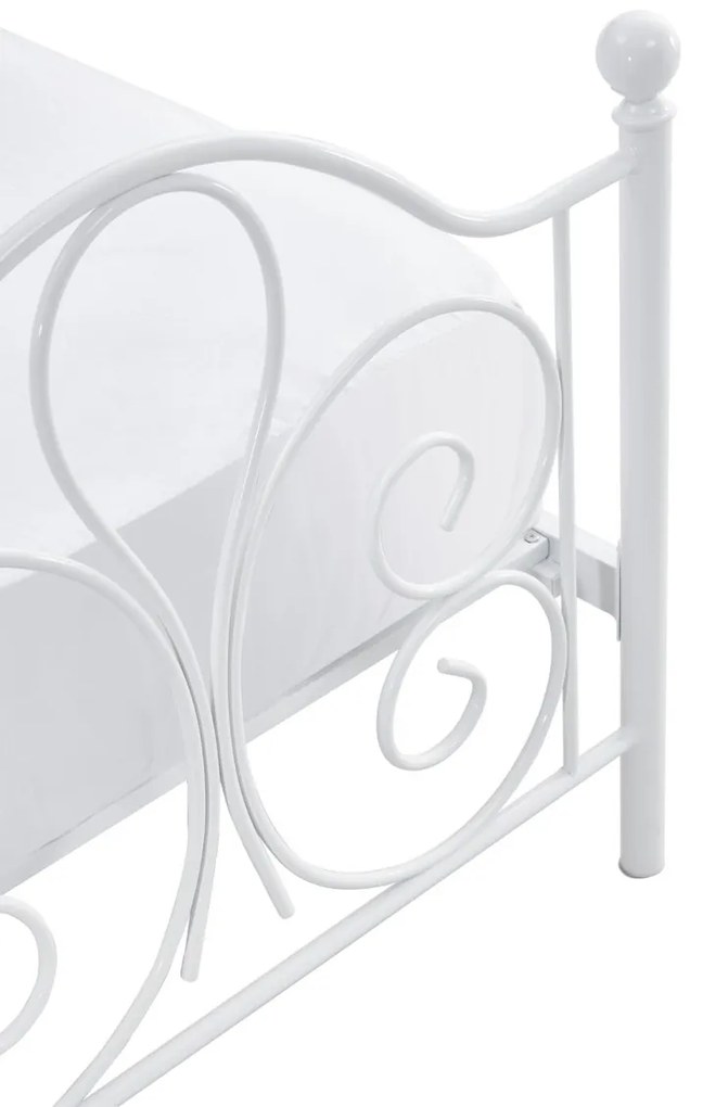 Pat metalic Panama Alb – 90 x 200 cm