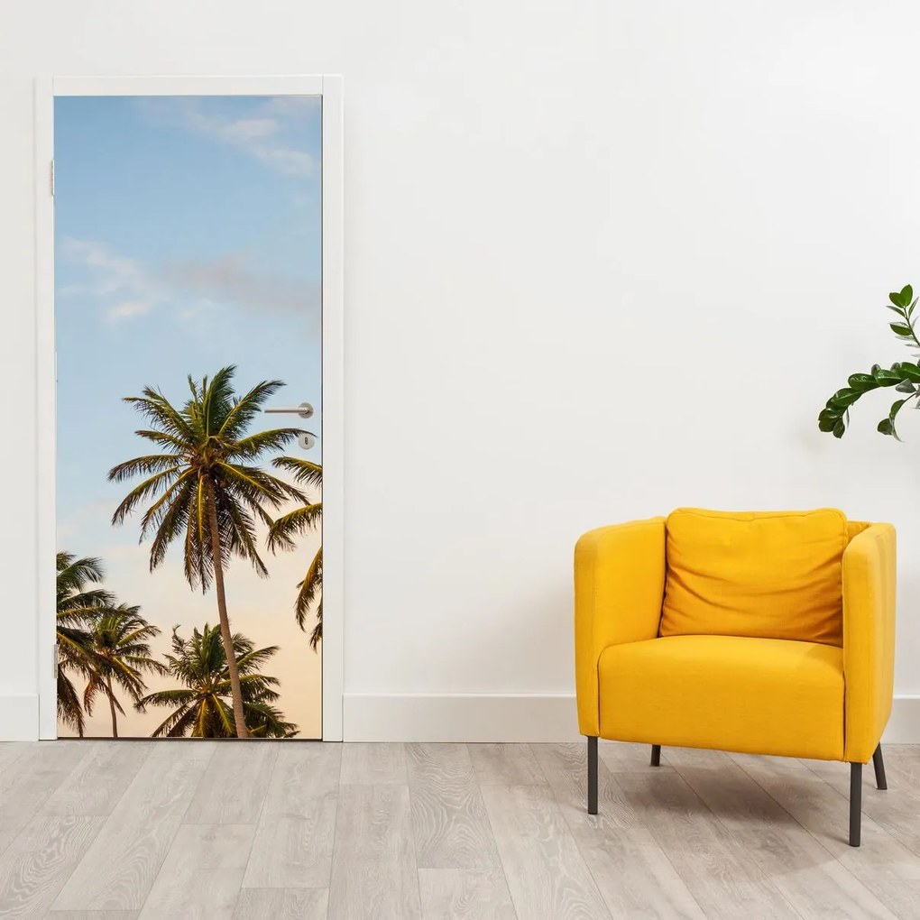 Fototapet pentru ușă - Palmieri (95x205cm)