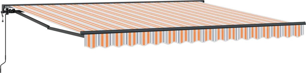 vidaXL Cadru de copertină Albastru și portocaliu 400 × 300 cm