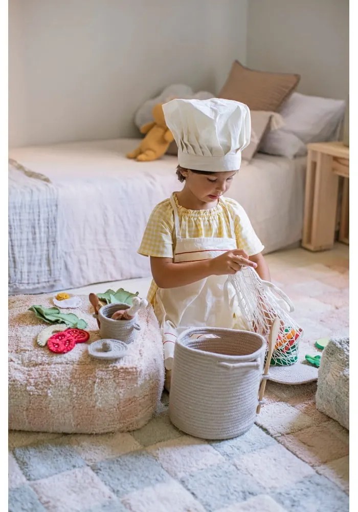 Covor roz deschis/crem lavabil/țesut manual din bumbac 120x160 cm Kitchen Tiles Rose – Lorena Canals