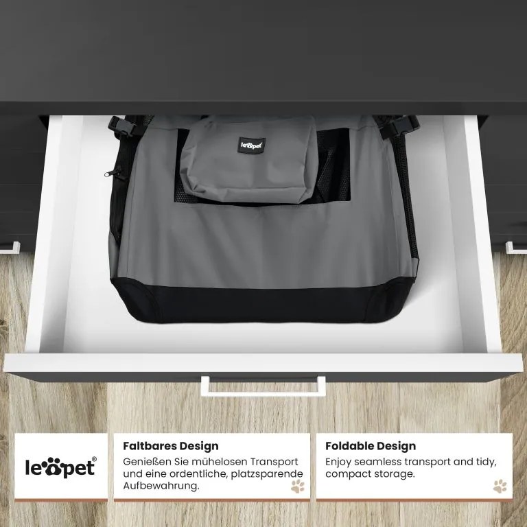 Leopet Cutie de transport pentru câini S 49,5 x 34,5 x 35 cm