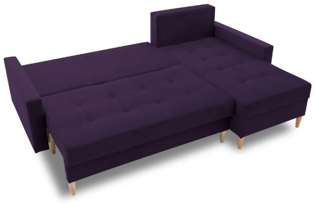 Supermobel Canapea extensibilă de colț AVALON, 227x92x148, kronos 09, stanga