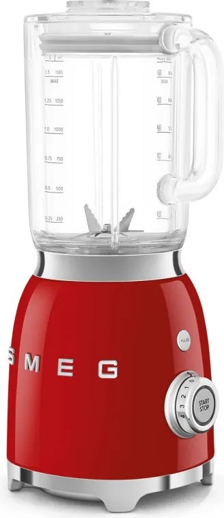 Blender Smeg BLF03RDEU, 800 W, 1,5 l, 18 000 rpm, 4 programe, 4 viteze + Impuls, Otel inoxidabil, Rosu