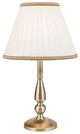 Lampă de masă Orion LA 4-1085/1 TONIA 1xE27/60W/230V d. 30 cm alb/bronz