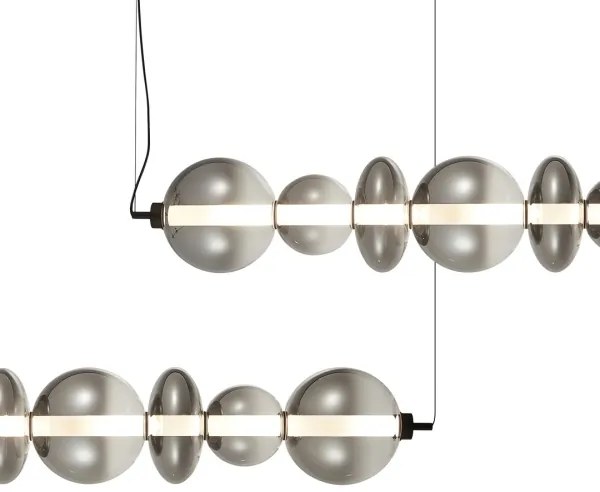 Lustră LED pe cablu DAPHNE LED/40W/230V gri