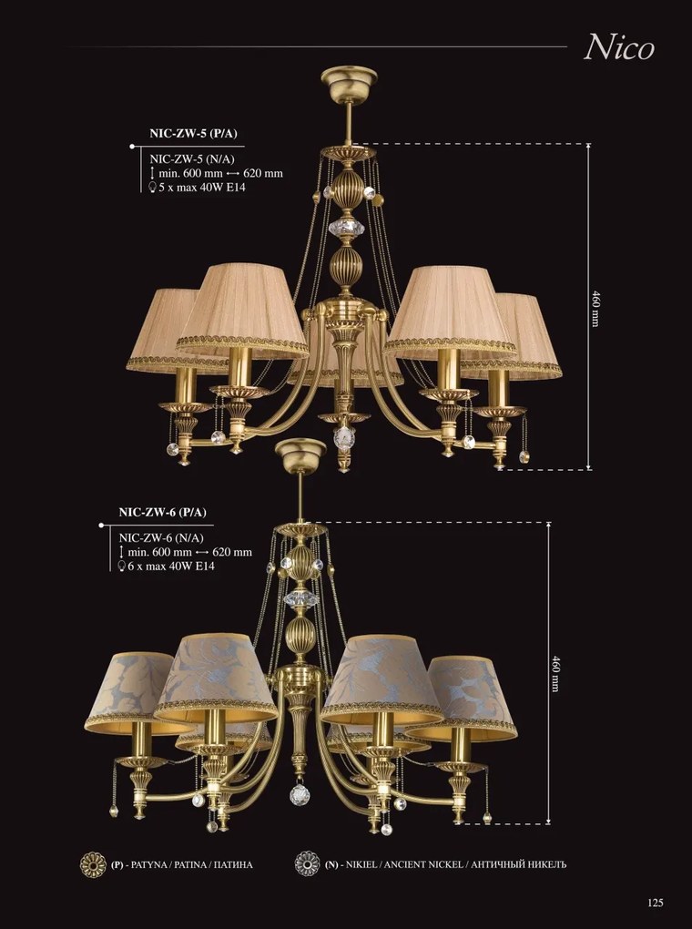 Candelabru 10 brate realizat manual Nico