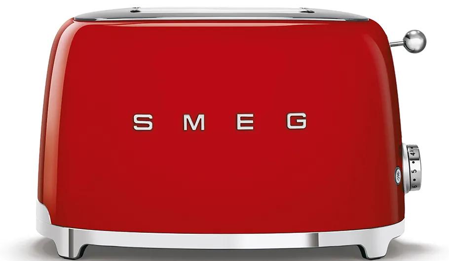 Toaster roșu 50's Retro Style P2, 950W - SMEG