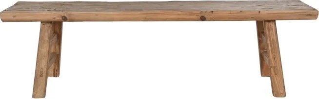 Măsuță de cafea din lemn masiv de ulm, finisaj natural, 167 x 41 x 42,5 cm, „Olmo"