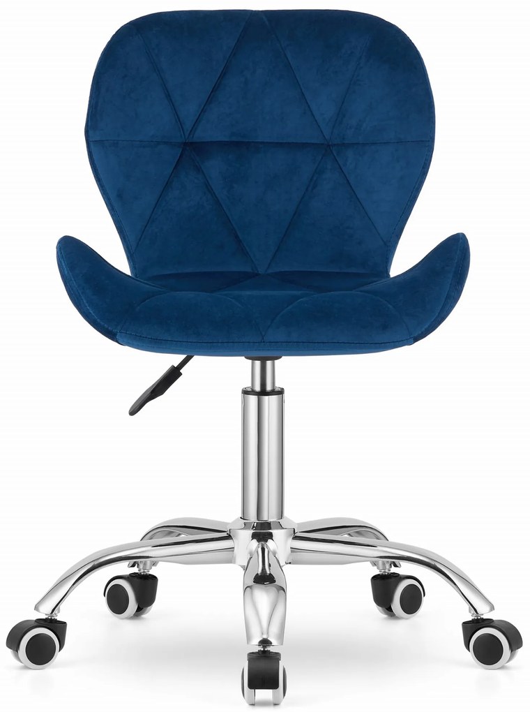 Scaun de birou AVOLA VELVET albastru