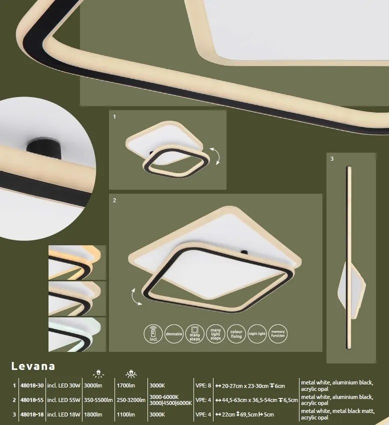 Plafoniera LED moderna LEVANA 30W