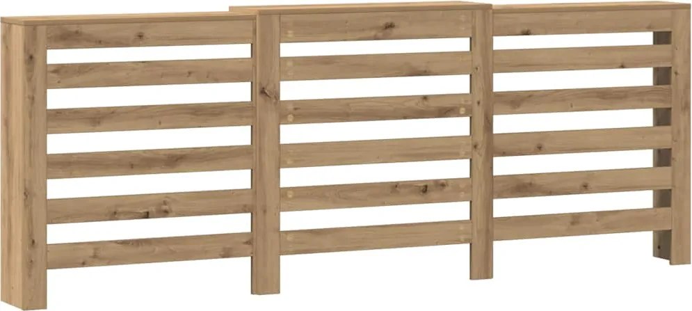 vidaXL Mască pentru calorifer stejar artizanal 205x21,5x83,5 cm lemn