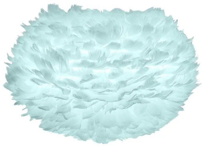 Abajur modern cu pene de gasca EOS mediu albastru deschis, 45cm 2024 VTC