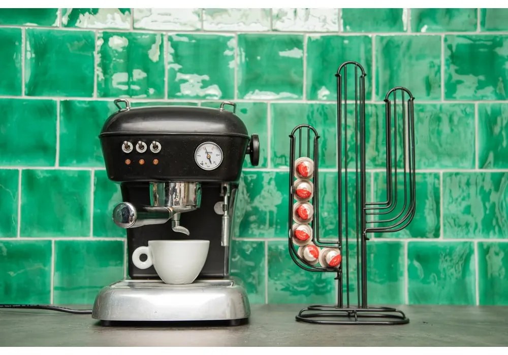 Suport pentru capsule de cafea PT LIVING Cactus, negru