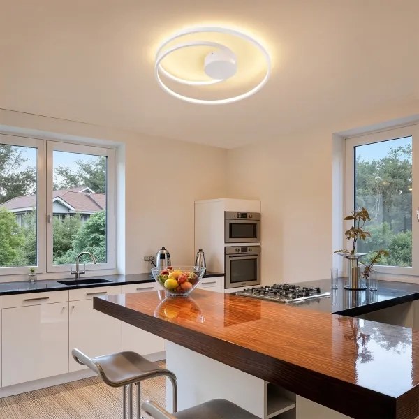 Brilagi - Plafonieră LED reglabilă TWISTER LED/48W/230V, Ø 50 cm, albă + telecomandă