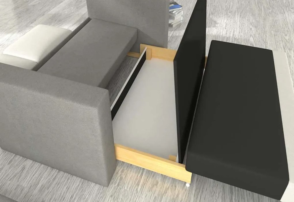 Supermobel Canapea extensibilă WAVE, 160x90x90, Nufag27/Nufag21