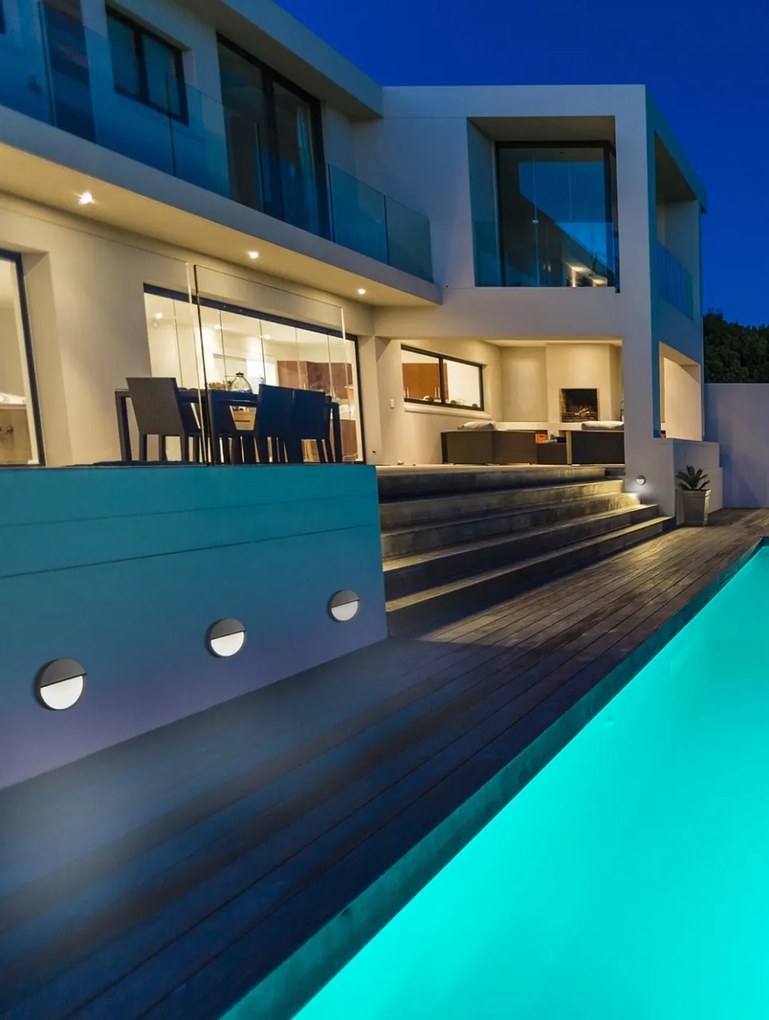 Spot LED scari iluminat exterior IP54 BAKER gri inchis