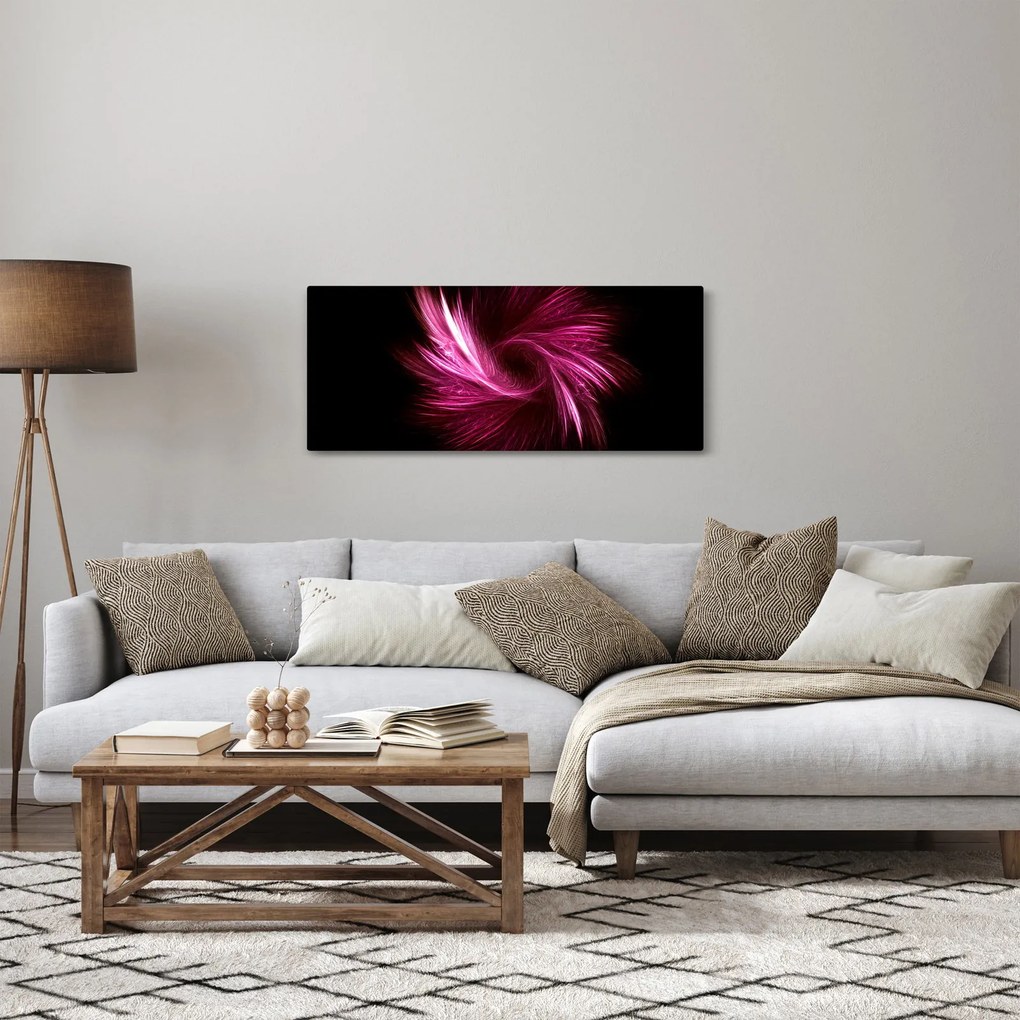 Tablou - abstracția în roz (120x50 cm)