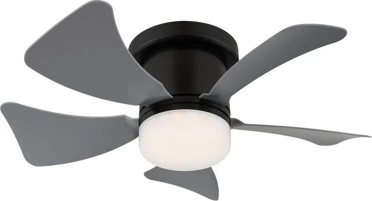 Lustra LED cu ventilator si telecomanda HINES gri 40cm, 03609A GL