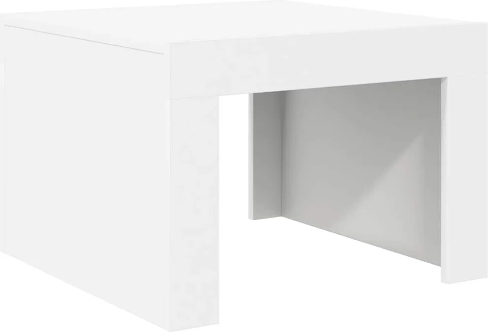 vidaXL Măsuță de cafea, alb, 50x50x35 cm, lemn prelucrat