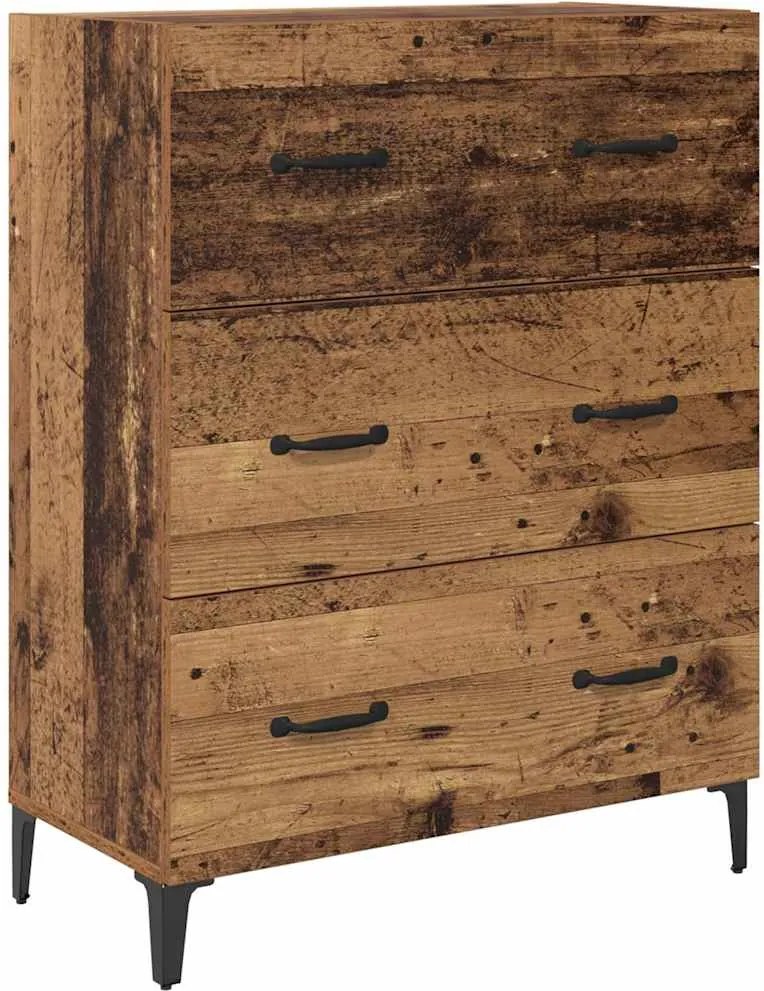 vidaXL Bufet Lemn vechi 69,5 x 34 x 90 cm Lemn Ingineresc și Fier