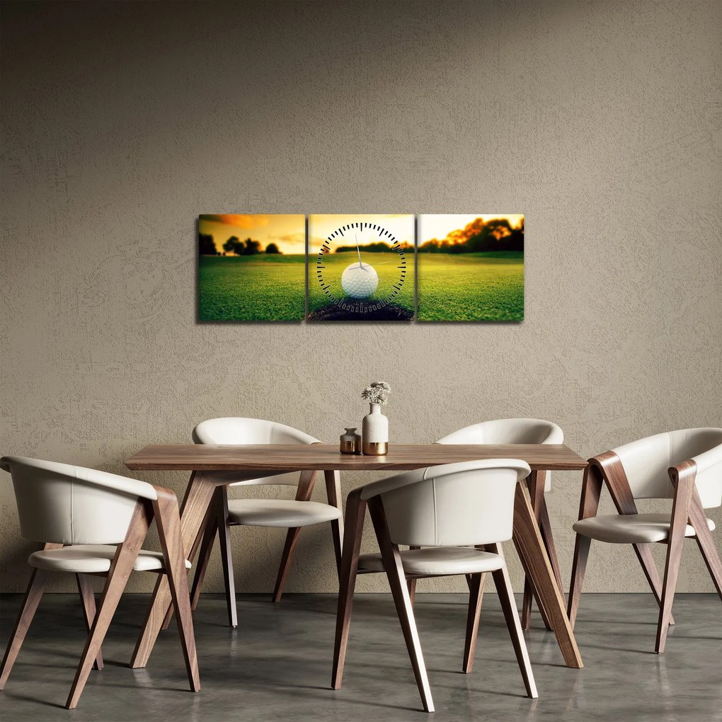 Tablou - Golf (cu ceas) (90x30 cm)