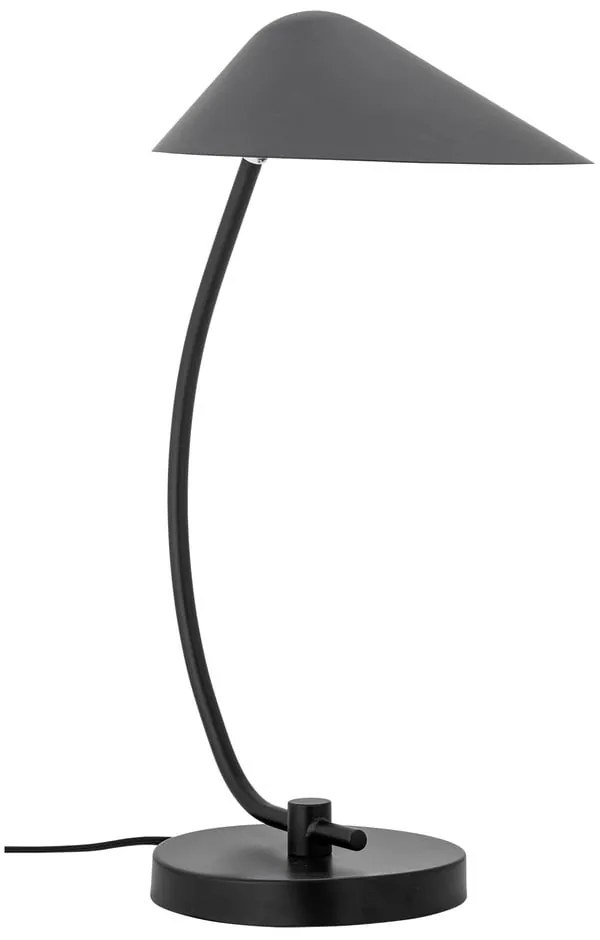 Veioză neagră cu abajur din metal (înălțime 50 cm) Nisella – Bloomingville