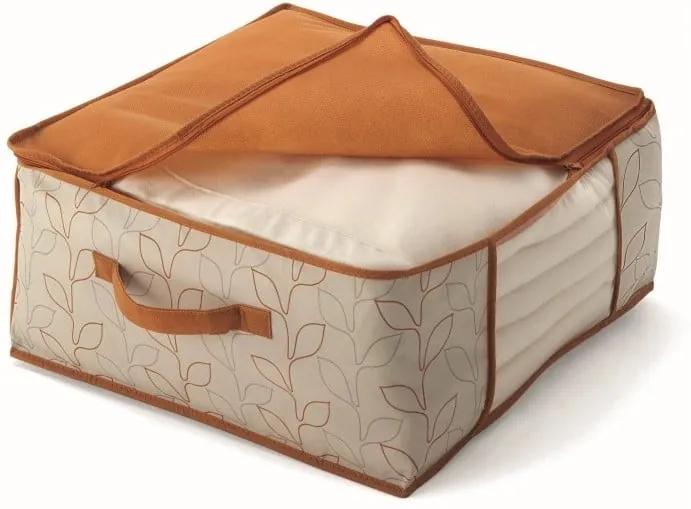 Cutie de depozitare pături/lenjerie de pat Cosatto Bloom, lățime 45 cm, portocaliu