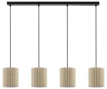 Brilagi - Lustră suspendată pe cablu NORDIC WAVE 4xE27/15W/230V in/negru