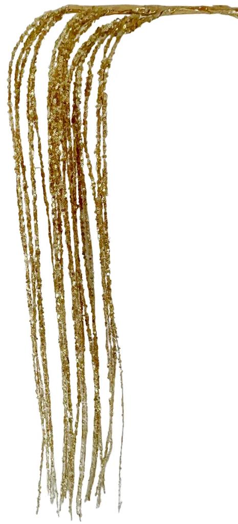 Ornament brad Crenguta Janis 65cm, Auriu