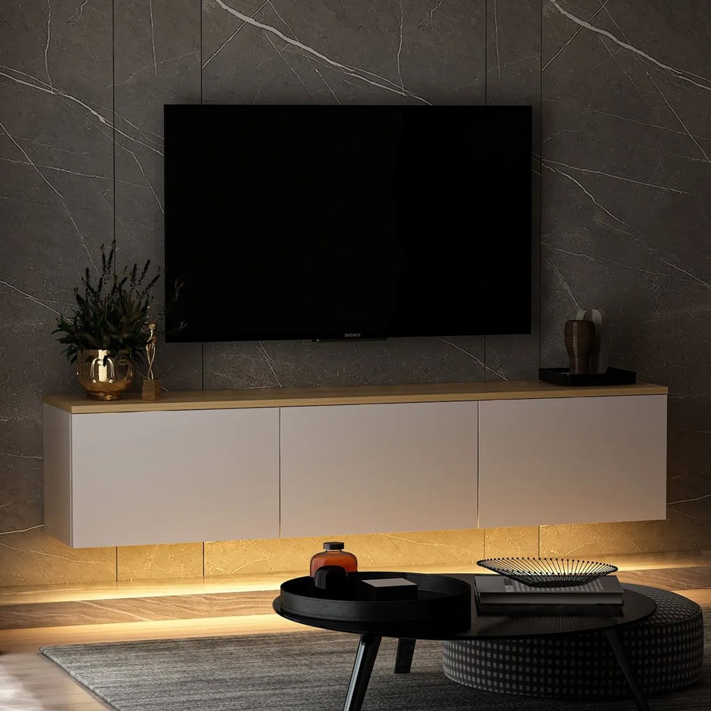 Masă TV Neon White