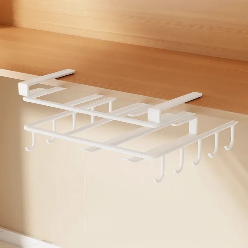 Organizator de bucatarie suspendat cu carlige RAXIMO, alb