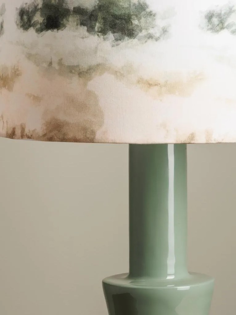 Lampa de masa, cu abajur din bumbac, Landscape