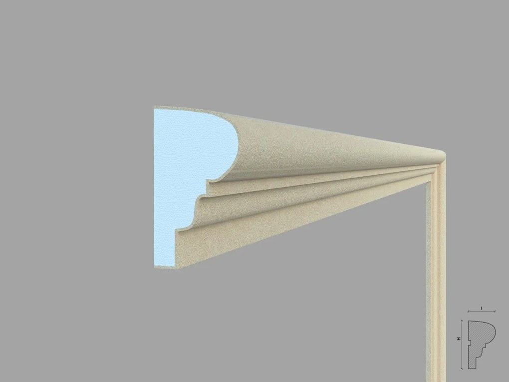 Ancadrament fereastra exterior FP102 dimensiuni 100x55x2000mm