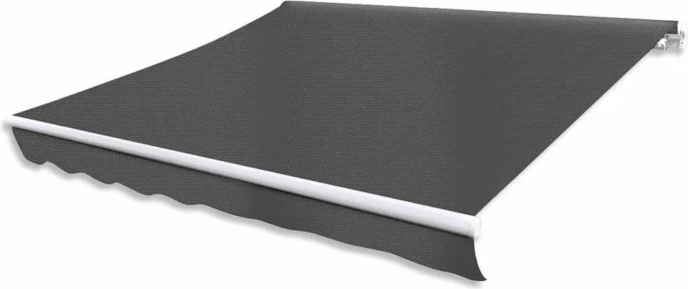 vidaXL Copertină pliabilă motorizată, 400 cm, antracit
