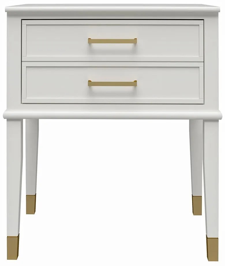 Noptieră albă Westerleigh – CosmoLiving by Cosmopolitan