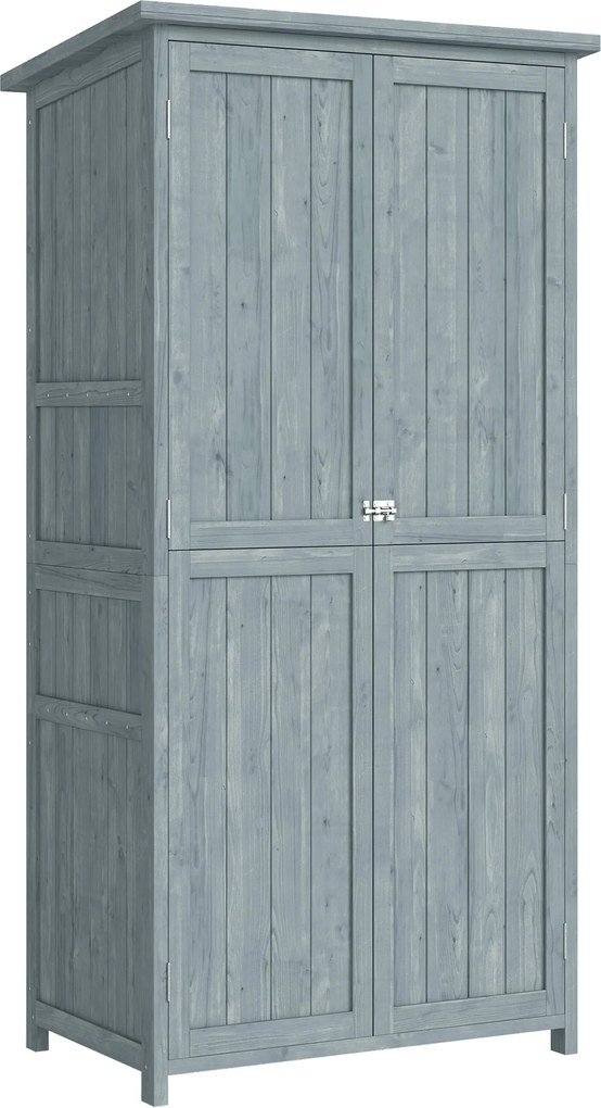 Outsunny Dulap de Exterior, Depozitare pentru Unelte cu 2 Rafturi | Aosom Romania