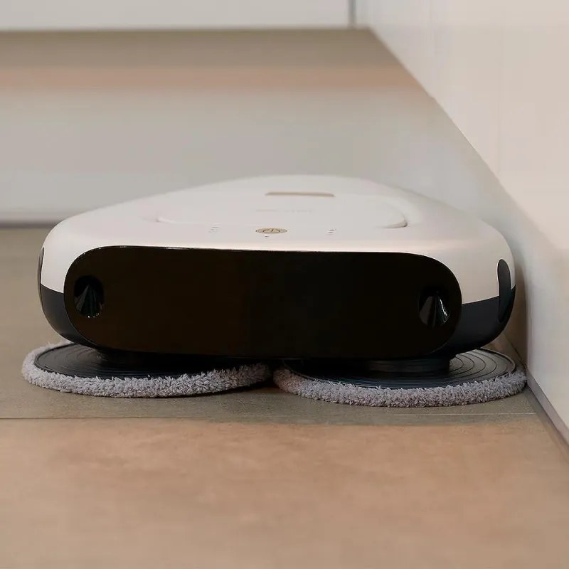 Robot curatare podele Everybot TS300, 27W, 300 ml, Umeda/uscata, Autonomie pana la 200 min, 6 moduri, Senzor anti-cadere/coliziune, Alb