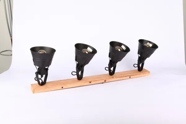 Spot GÜNTHER 4xE27/60W/230V Globo 15466S-4