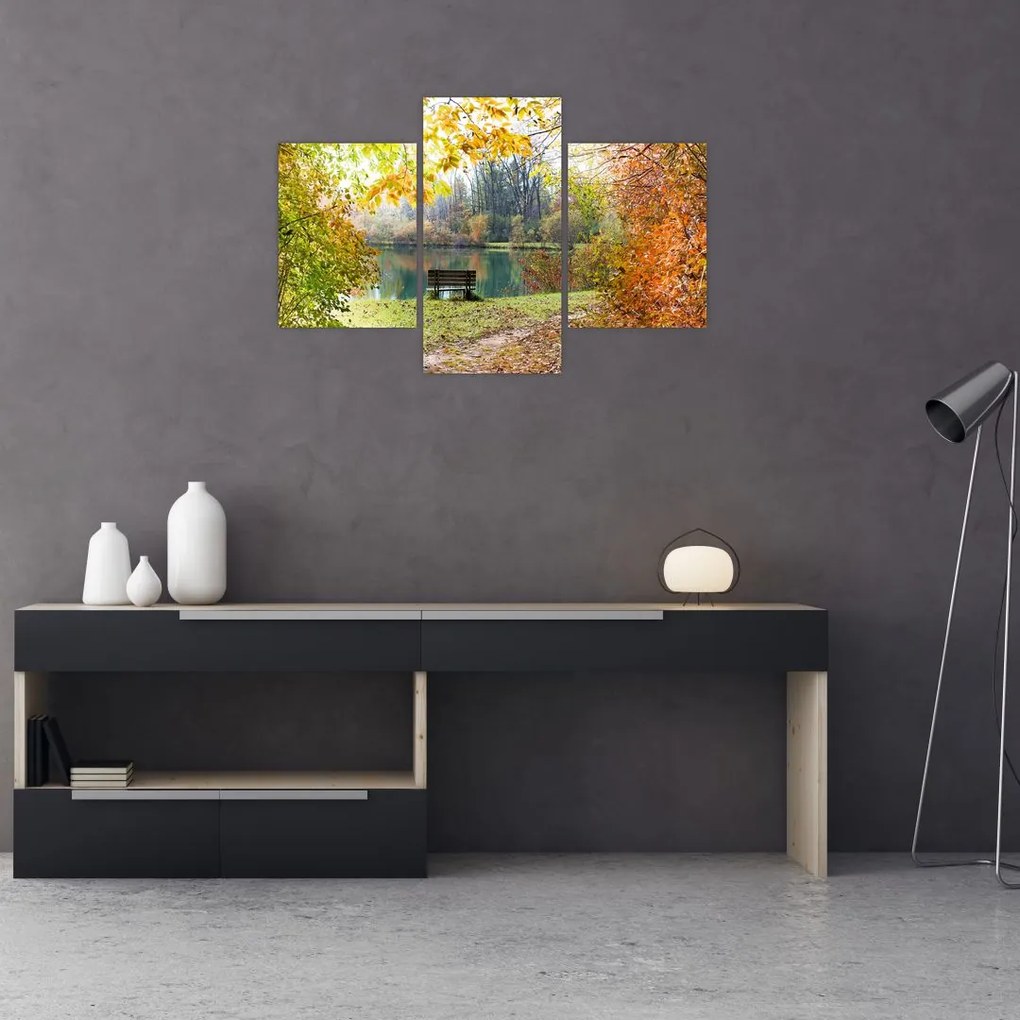 Tablou cu pescărie (90x60 cm)