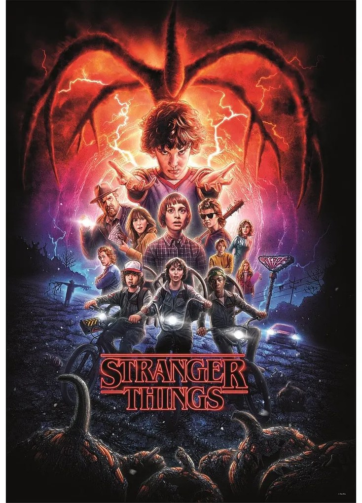 Stranger Things Puzzle Compact Clementoni cu 1000 de piese