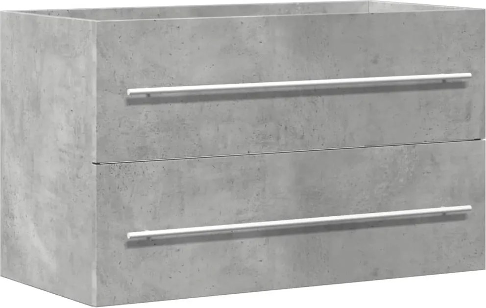 vidaXL Dulap de chiuvetă gri beton 80x38,5x48 cm lemn prelucrat