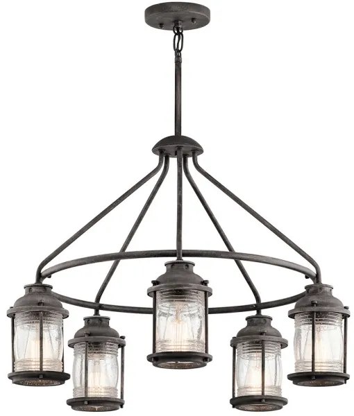 Lustră de exterior ASHLAND 5xE27/60W/230V IP44 Elstead KL-ASHLANDBAY-5P