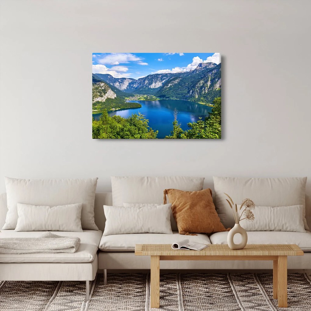 Tablou - Lacul Hallstatt, Hallstatt, Austria (90x60 cm)