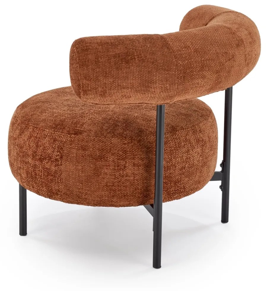 Fotoliu Hazard stofa cinnamon H72 cm